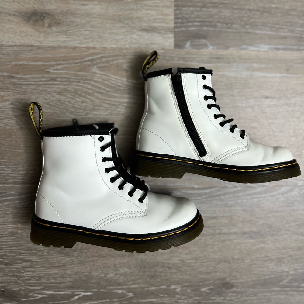 Dr. Martens White and Black Boots